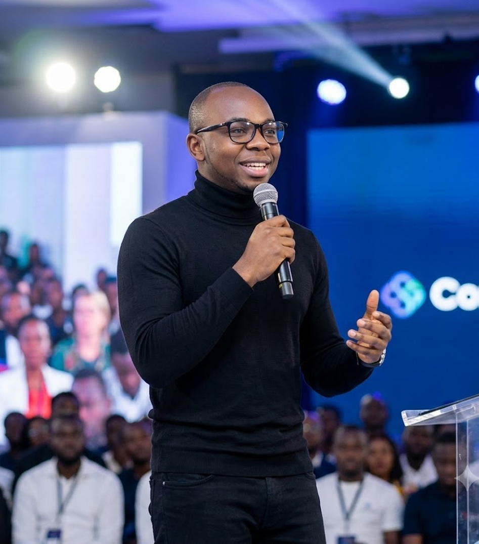 John Ifemezuo speaking at an event